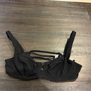 Victoria's Secret Black Textured Too and Bottoms Bathing Suit